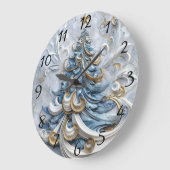 Elegante klokken versieren de boom (Hoek)