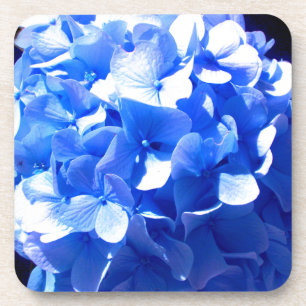 Elegante Kobalt blauwe bloemen elegante hortensia' Bier Onderzetter