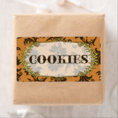 Elegante koekjes Voedseletiket Etiket (Insitu)