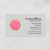 Elegante koekjesbakkerij visitekaartje (Achterkant)