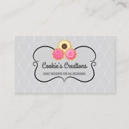 Elegante koekjesbakkerij visitekaartje