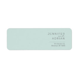 Elegante Koele Mint Minimaal ﻿Moderne Retouradres  Etiket