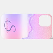 Elegante Koele Ombre Glitter Druppels Case-Mate iPhone Case (Achterkant (horizontaal))