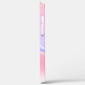Elegante Koele Ombre Glitter Druppels Case-Mate iPhone Case (Achterkant / Links)