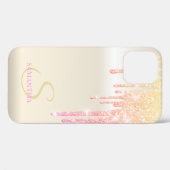 Elegante Koele Ombre Glitterdruppels Case-Mate iPhone Case (Achterkant (horizontaal))