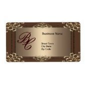 Elegante koffie gouden elite van het etiket (Voorkant)