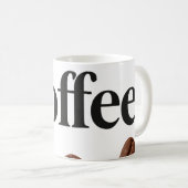 Elegante koffie Mok met "Coffee" tekst – Perfect G (Voorkant rechts)