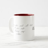 Elegante Koffie Mok- Perfect Cadeau voor Koffielie Tweekleurige Koffiemok (Voorkant links)
