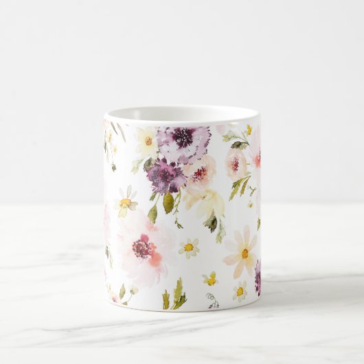 Elegante koffie Mok – Waterverf (Center)