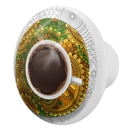 Elegante Koffiebeker Ladeknop - SRF Keramische Knop (Rechts)