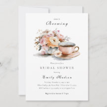 Elegante koffieliefde bruist Bruidsmeisjesfeest