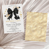 Elegante Kokette Zwarte Roos Wilde Bloemen Uitnodi Kaart