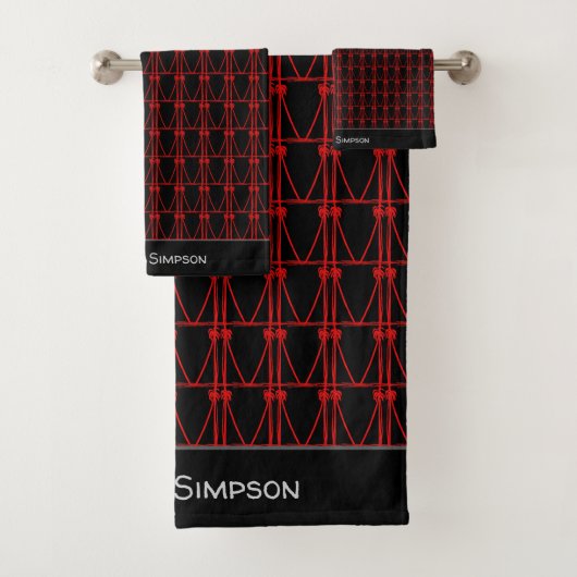 Elegante kokosnoot bomen silhouet patroon bad handdoek (Insitu)