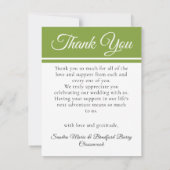 Elegante kolibrie bruiloft fotocollage bedankkaart (Achterkant)