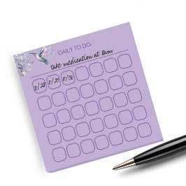Elegante kolibrie dagelijks te doen tracker post-it® notes