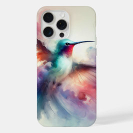Elegante Kolibrie in Waterverf iPhone 15 Pro Max Case