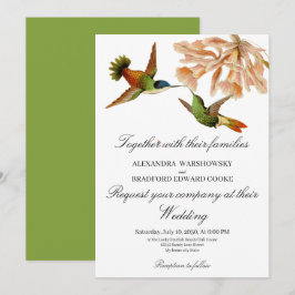 Elegante kolibrie lelie salie groene bruiloft