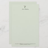 Elegante kolibrie Letterhead Briefpapier (Voorkant / Achterkant)