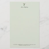 Elegante kolibrie Letterhead Briefpapier (Voorkant)