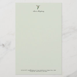 Elegante kolibrie Letterhead Briefpapier