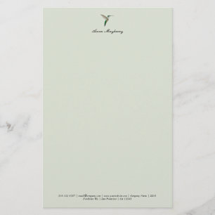 Elegante kolibrie Letterhead Briefpapier
