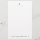 Elegante kolibrie Letterhead Briefpapier (Voorkant)