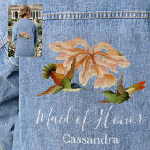 Elegante kolibrie Maid of Honor Bruiloft Denim Jacket