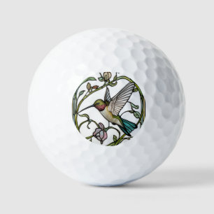 Elegante kolibriekunst botanische boho chic golfballen