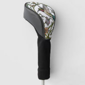 Elegante kolibriekunst botanische boho chic golfheadcover (Schuin)