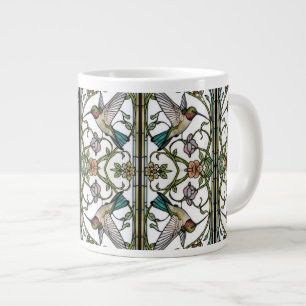 Elegante kolibriekunst botanische boho chic grote koffiekop