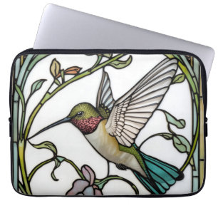 Elegante kolibriekunst botanische boho chic laptop sleeve