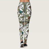 Elegante kolibriekunst botanische boho chic leggings (Achterkant)