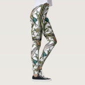 Elegante kolibriekunst botanische boho chic leggings (Rechts)