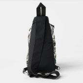 Elegante kolibriekunst botanische boho chic sling bag (Achterkant)