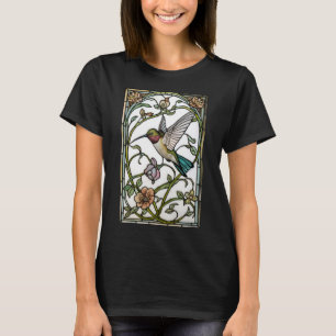 Elegante kolibriekunst botanische boho chic t-shirt