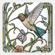 Elegante kolibriekunst botanische boho chic
