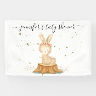 Elegante konijn konijn wildboerderij bos dier spandoek