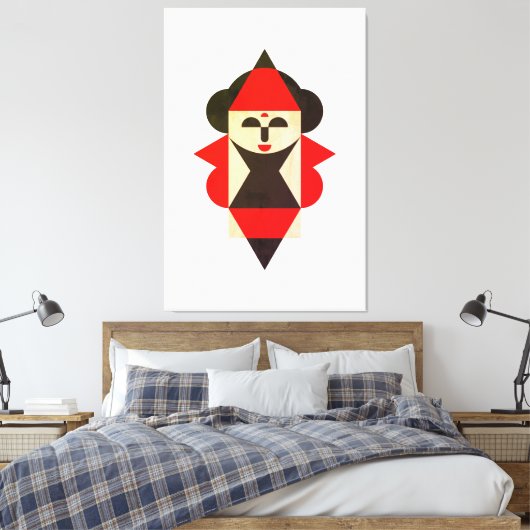 Elegante Koningin Canvas Afdruk (Insitu (Slaapkamer))