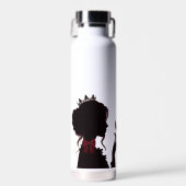 Elegante Koningin Silhouet RVS Waterfles (Voorkant)
