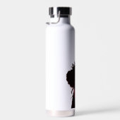Elegante Koningin Silhouet RVS Waterfles (Rechts)