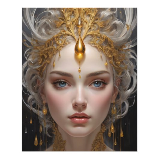 Elegante Koningin van een Sprookjesland Foto Afdruk (Voorkant)