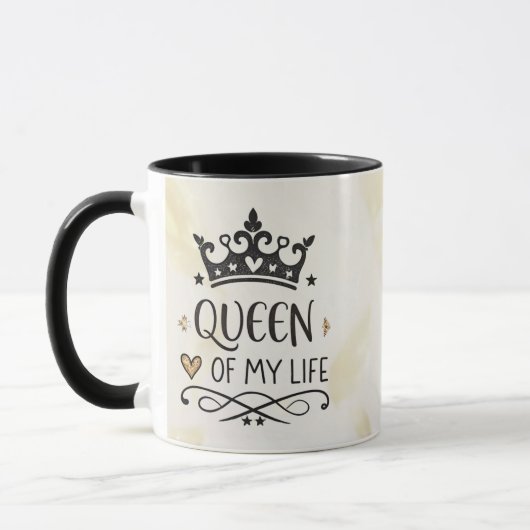 Elegante Koningin van mijn Leven-mijn moeder Mok (Links)