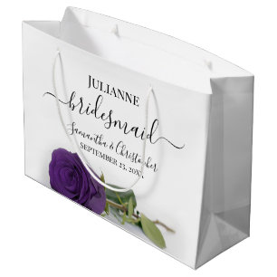 Elegante Konings Paarse Roos Stijlvolle Bruidsmeis Groot Cadeauzakje