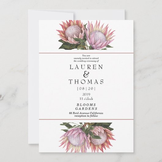 Elegante koningseiwithoudende bloem kaart (Voorkant)