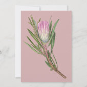 Elegante koningseiwithoudende bloem kaart (Achterkant)