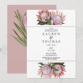 Elegante koningseiwithoudende bloem kaart (Voorkant / Achterkant)