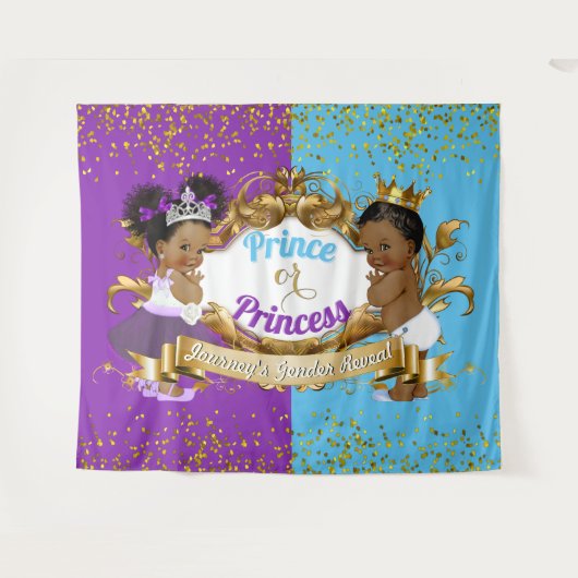 Elegante Koninklijke Afrikaanse Geslacht Onthullin Wandkleed (Voorkant (horizontaal))