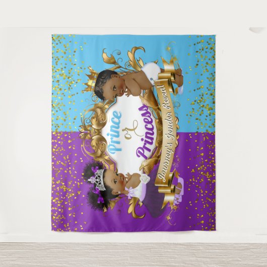 Elegante Koninklijke Afrikaanse Geslacht Onthullin Wandkleed (Voorkant)