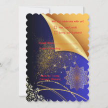 Elegante koninklijke blauwe en gouden Indiase brui