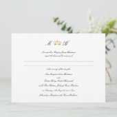 Elegante koninklijke kroon bruiloft kaart (Staand voorkant)